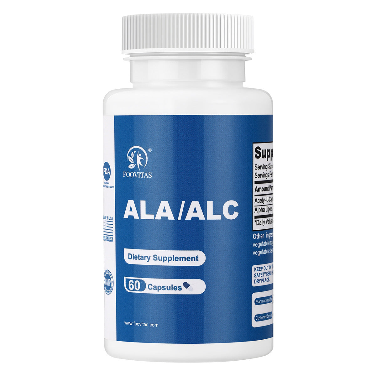 ALA/ALC 750 mg -60 Capsules